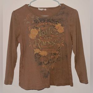 Brown Vintage Long Sleeve